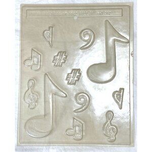 Music Notes Chocolate Plastic Mold Apollo Tulsa OK 74105 Mat 382 Candy Soap Craf